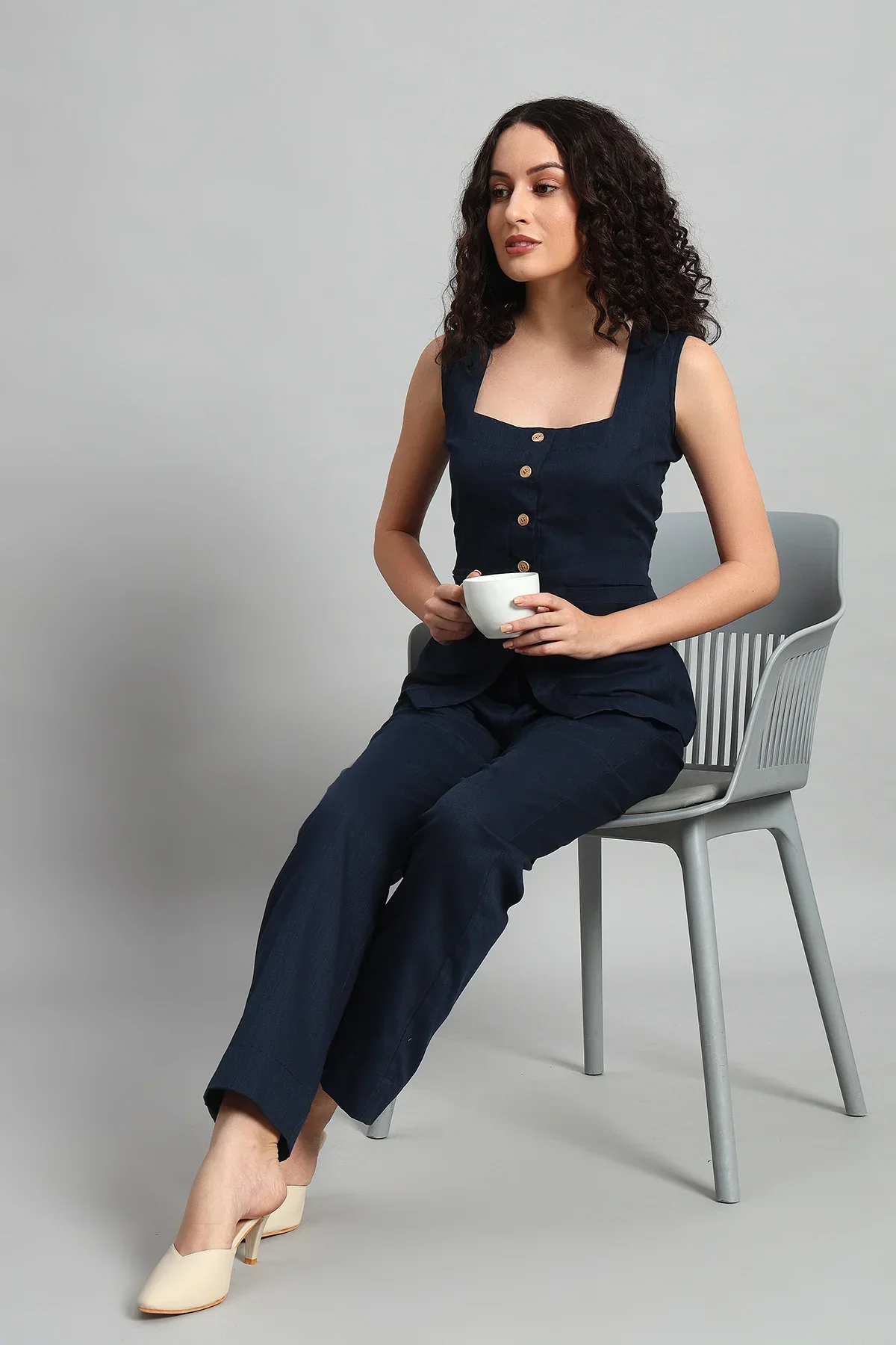 Urban Ease Co-ord Set – Navy Blue - Image 4