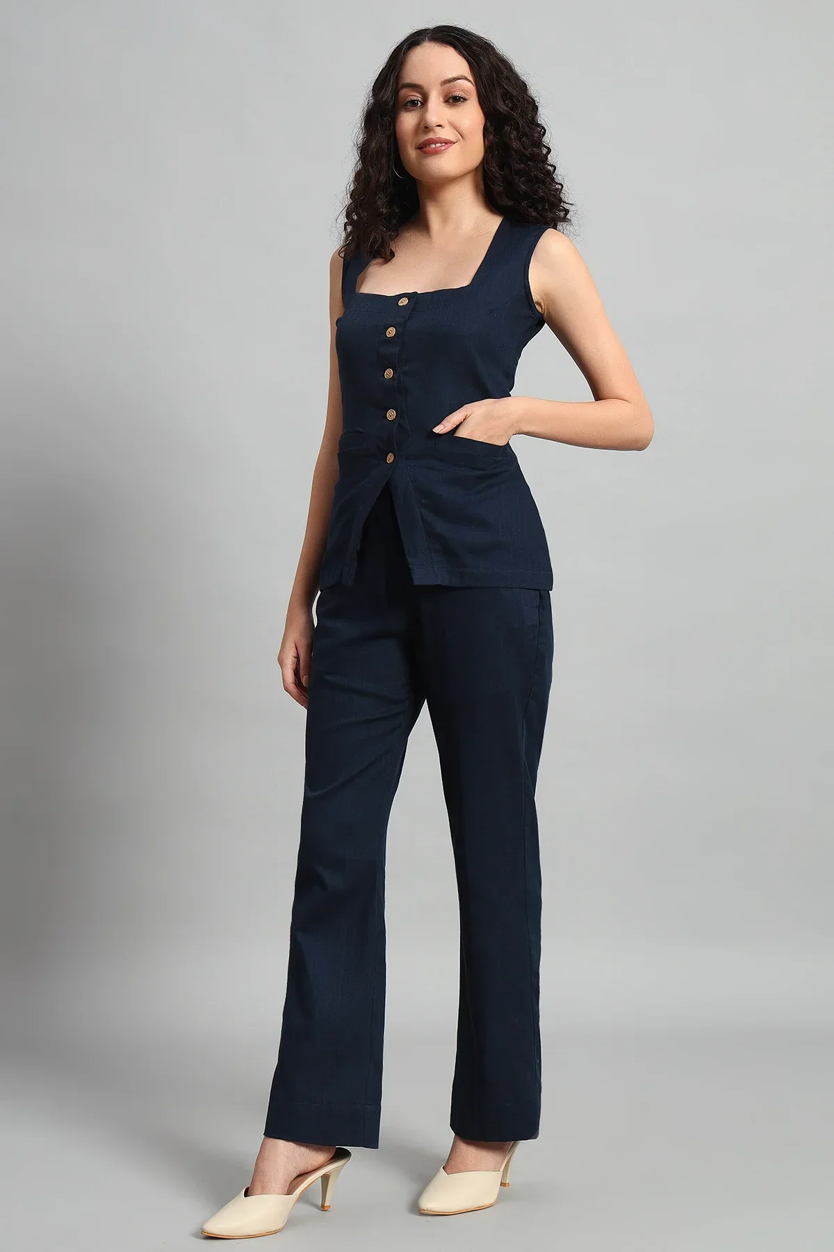 Urban Ease Co-ord Set – Navy Blue - Image 5