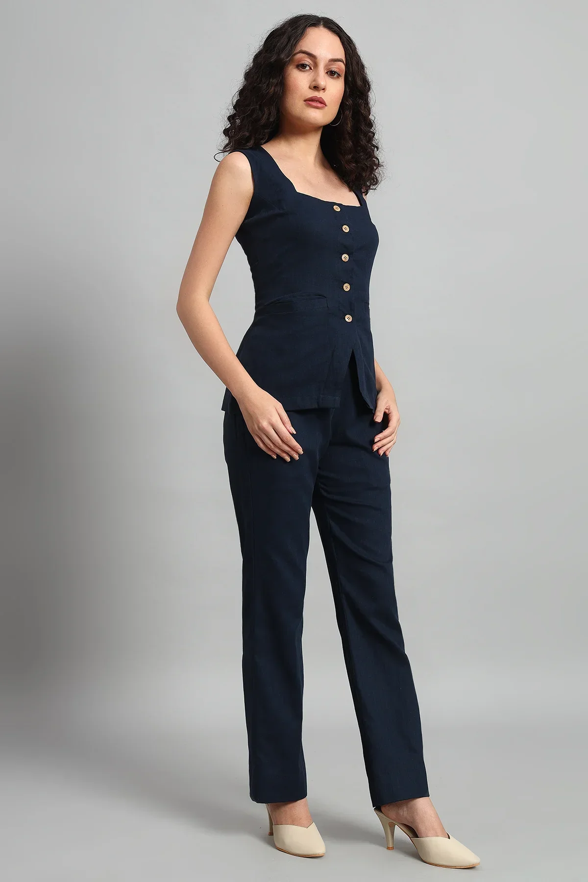 Urban Ease Co-ord Set – Navy Blue - Image 6